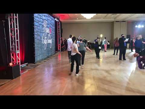 Novice J&J 5th Place, Rose City Swing 2022 - Helen Zhou & Sara Lee Connors