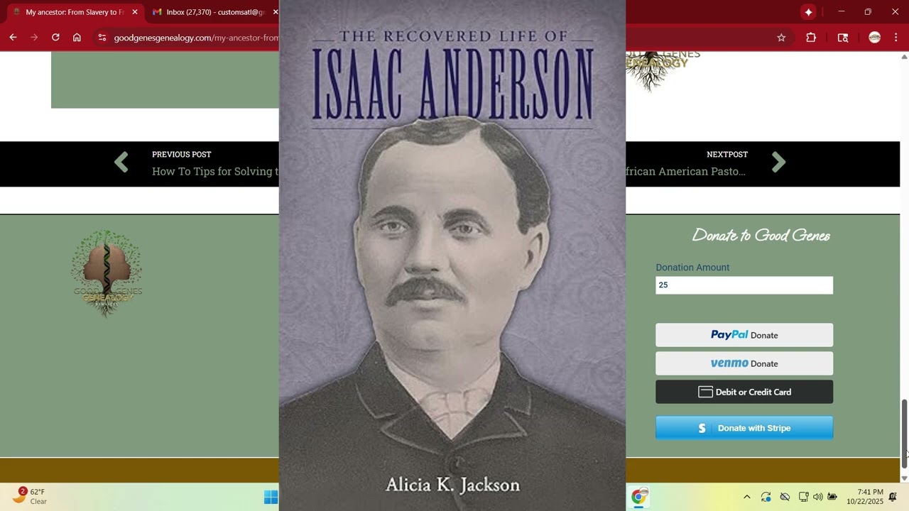 Good Genes Genealogy Website Walkthrough