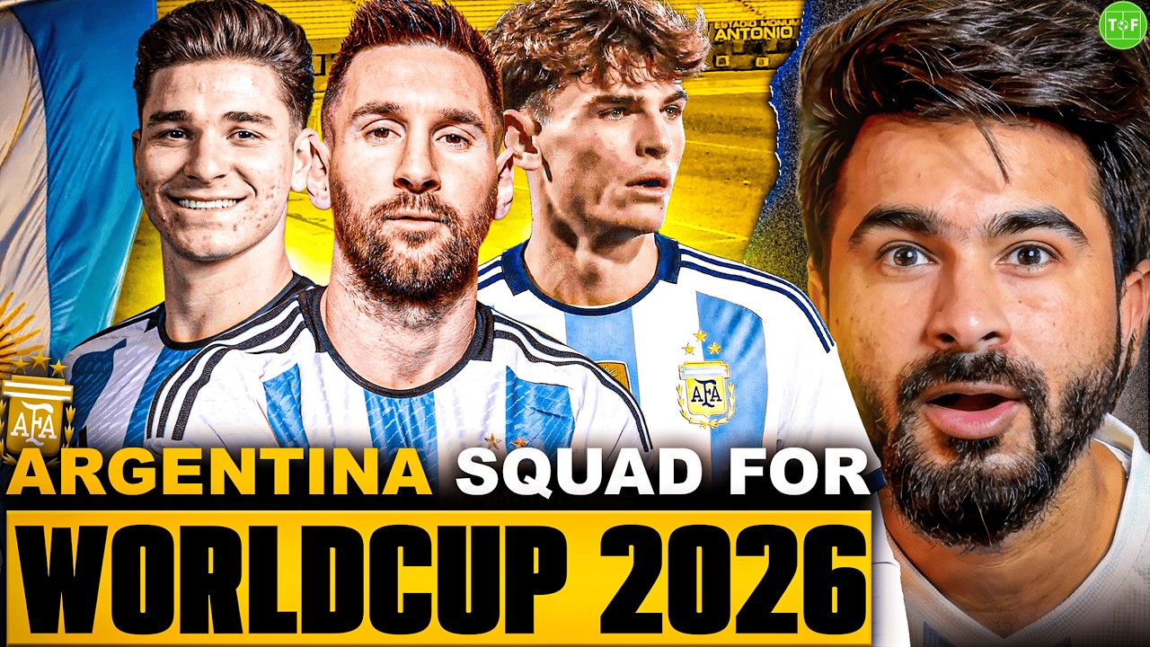 Argentina Squad For FIFA World Cup 2026! | Messi, Paz, Barco, Starting XI Analysis