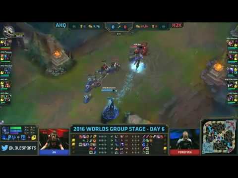 S6 World Championship 2016   ahq e Sports Club vs H2K   Group Stage   Week 2 Day 2