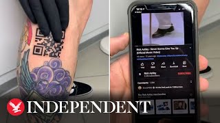 Man gets QR tattoo which links to Rick Astley's Never Gonna Give You Up