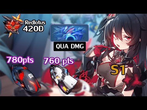 [SEA HI3] Seele Starchasmnyx Abyss Redlotus 420D (780 & 760 pts) (QUA DMG) Ely elf 3* Tonatiuh Boss