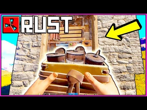 HACKER BASE JACKPOT RAID! - Raiding Salty Cheaters with THEIR OWN ROCKETS (Rust Modded Raids PvP)