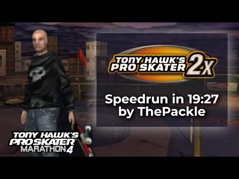 Tony Hawk's Pro Skater 2X by ThePackle in 19:27 - Tony Hawks Pro Skater Marathon 4