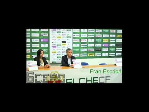 Rueda de prensa de Fran Escribá (Elche CF 1 FCBarcelona 1)