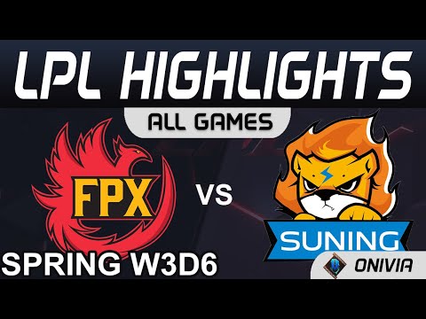 FPX vs SN Highlights ALL GAMES LPL Spring Season 2021 W3D6 FunPlus Phoenix vs Suning by Onivia