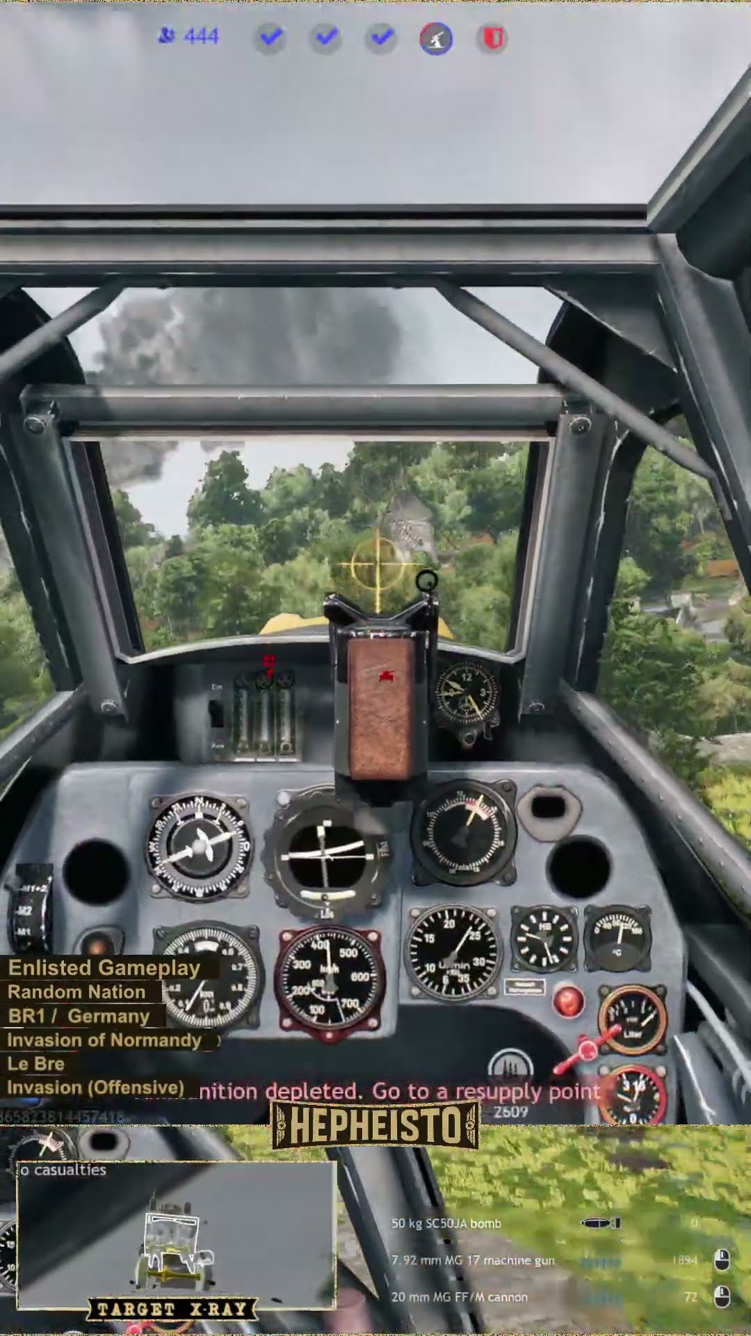 Pilot eliminates Tank M13 MGMC with 50kg bomb