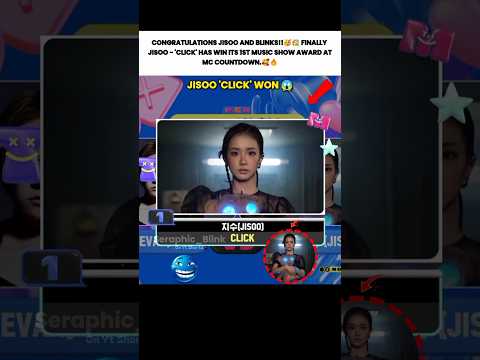 Jisoo Click Win Music Show Award 😱 #blackpink #kpop #viral #fypシ゚viral #jisoo #click #korea #song