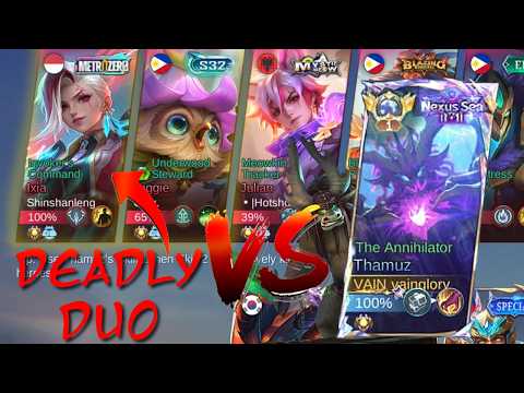 20+ KILLS AGGRESSIVE  GLOBAL 1 THAMUZ vs IXIA/DIGGIE STRAT!😱  - MOBILE LEGENDS