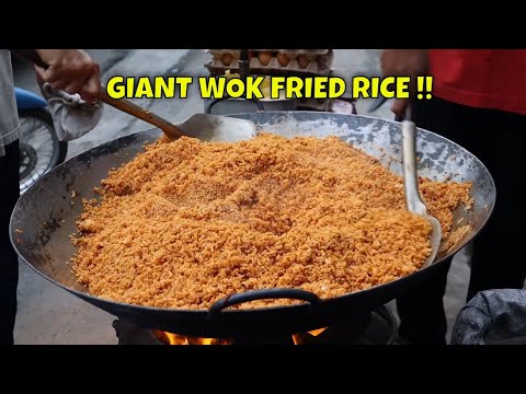 Indonesian Giant Street Fried Rice | Nasi Goreng Surya | Indonesian Street Food
