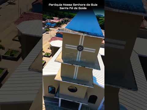 SANTA FÉ DE GOIÁS, PROJETO VISÃO AÉREA - PRAÇA DA IGREJA MATRIZ.