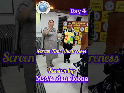 Special Training Session on Screen Time Awareness at Adharshila School, Abohar