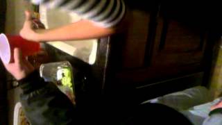 Man dancing late at night