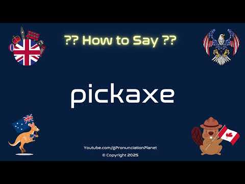⛏️🪨 How to Pronounce pickaxe? (CORRECTLY) | Pronunciation Planet