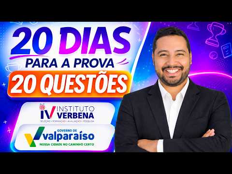 20 QUESTÕES MAIS COBRADAS PELA BANCA INSTITUTO VERBENA