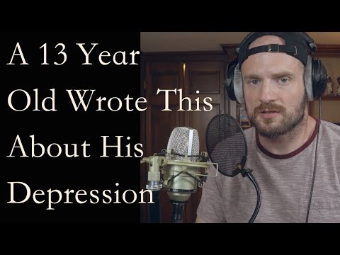 Video thumbnail for A 13 Year Old Wrote This About His Depression