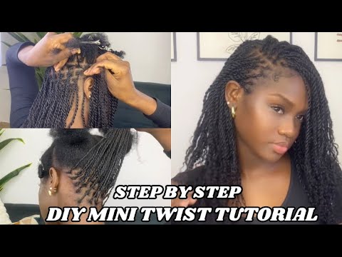Mini Twist Tutorial With Extenstions | STEP BY STEP...