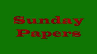 Sunday Papers. Joe Jackson Cover.