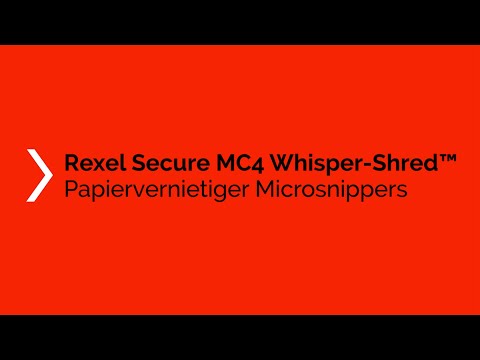 Een Papiervernietiger Rexel Secure MC4 P5 snippers 2x15mm koop je bij Totaal Kantoor Goeree