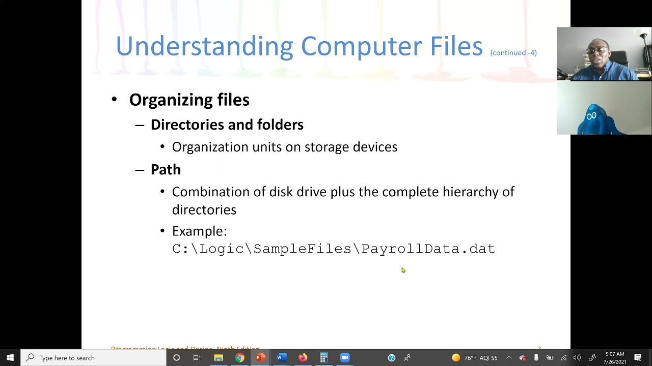 Programming Logic and Design: File Handling and Applications