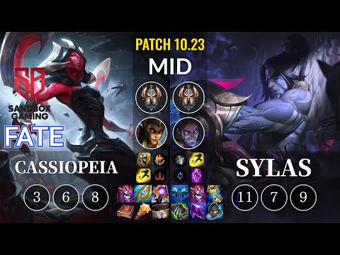 SB FATE Cassiopeia vs Sylas Mid - KR Patch 10.23