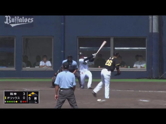 【ファーム】バファローズ・大城 反撃の2点タイムリー2ベースヒット!! 2019/8/13 B-T(ファーム)