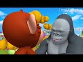 Monkey Play With Forest Animals To Ride On In Jungle Animals Comedy Video