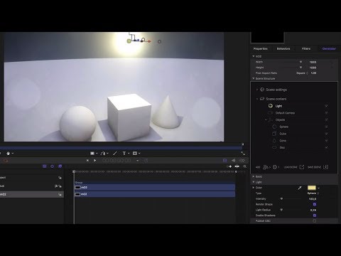 mO2 - Primitive Objects and Lighting in the mO2 FCPX and Apple Motion Plugin.