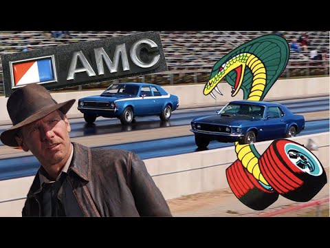 1969 Mustang Super Cobra Jet vs 1971 AMC Hornet SC360 - Stock Drag Race