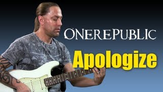 Guitar Cover - Learn How to Play "Apologize" by One Republic (Guitar Lesson)