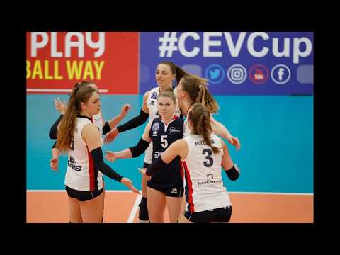 180110 Sliedrecht Sport Dames1 - Beziers VB (Foto's: Pim Waslander)