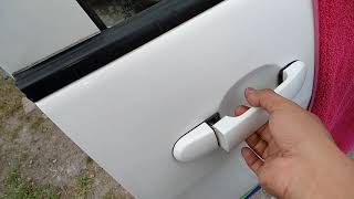 Cómo quitar la manija exterior de la puerta delantera del copiloto de un tiida, fácil y rápido