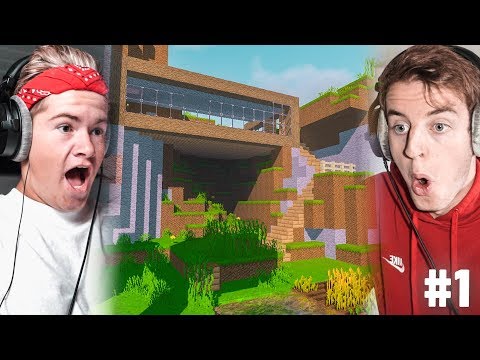 Rik en Jesper bouwen VILLA in Minecraft!