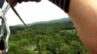First Zipper On Adrena-Line | Gravity New River Gorge Zip Lines | West Virginia Adventure Vacations