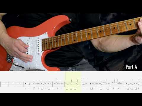 Joe Satriani - Surfing with the Alien (lead guitar part with tab)