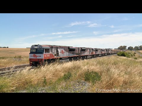 SCT 6PM9 Mixed Freight Train With Boxcars & Containers (20/12/2022) - PoathTV Australian Railways
