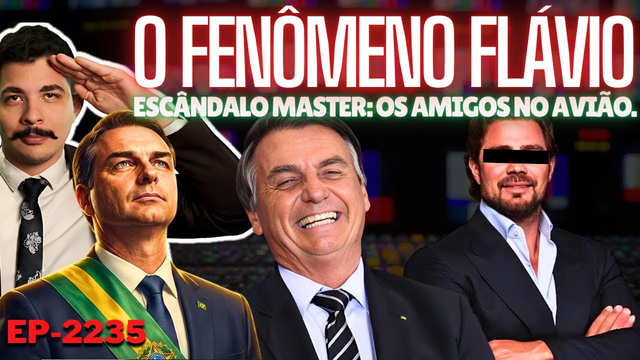 O Fenômeno FLÁVIO: a ESTRATÉGIA deu CERTO, Diz Folha + Escândalo Master: os AMIGOS no AVIÃO.