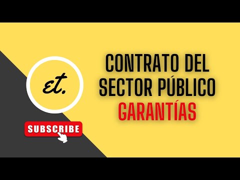 Los CONTRATOS DEL SECTOR PÚBLICO. Garantías |deadet #derechoadministrativo #oposiciones