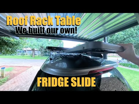 DIY Roof Rack Table Build + Front Runner Fridge Slider & Bottle Opener Install on Ford Everest!