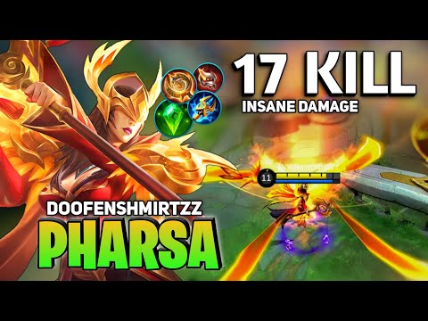 17 KILL! Pharsa Nonstop Roaming and Killing | By Doofenshmirtzz - Mobile Legends