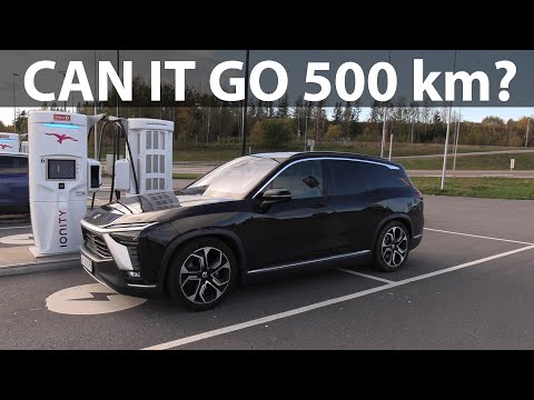 NIO ES8 100kWh range test video