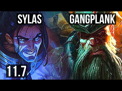 SYLAS vs GANGPLANK (TOP) | 17/2/10, Rank 6 Sylas, Legendary, 6 solo kills | KR Challenger | v11.7