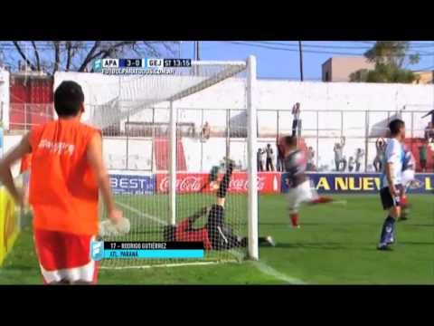 Gol de Gutiérrez. Atl. Paraná 3 - Gimnasia (J) 0. Fecha 27. Primera B Nacional 2015. FPT.
