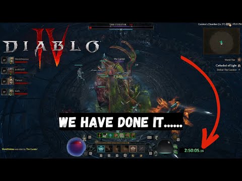Diablo 4: 2hour 50min World Record to World Tier 3 With Seasonal Conditions!!