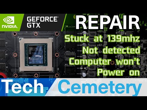 Asus Strix GTX 1080 Ti Graphics Card Repair - Stuck at 139mhz, Not Detected, Computer Won't Power On