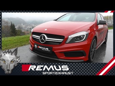 Mercedes A45 AMG with REMUS cat-back sport exhaust system