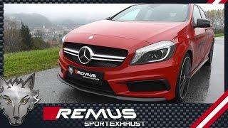 Video: Remus Komplettanlage am A45 AMG Video: Remus Komplettanlage am A45 AMG