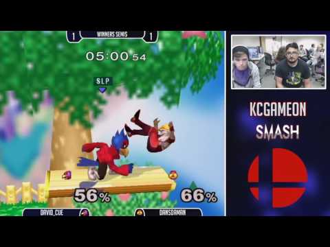 KCGameOn SSBM - David_Cue (Falco) Vs. Dansdaman (Sheik) Winners Semis