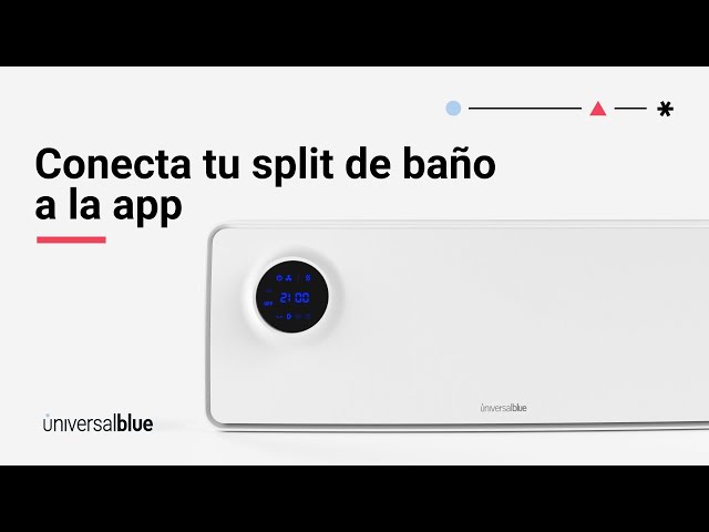 Universal Blue Melide 4020X Calefactor Split de Baño con Wifi 2000W Acero Inoxidable video