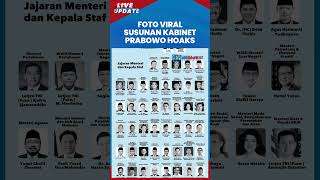 Viral Foto Susunan Kabinet Prabowo Subianto, TKN Pastikan Hoaks: Internal Belum Bahas Mendetail